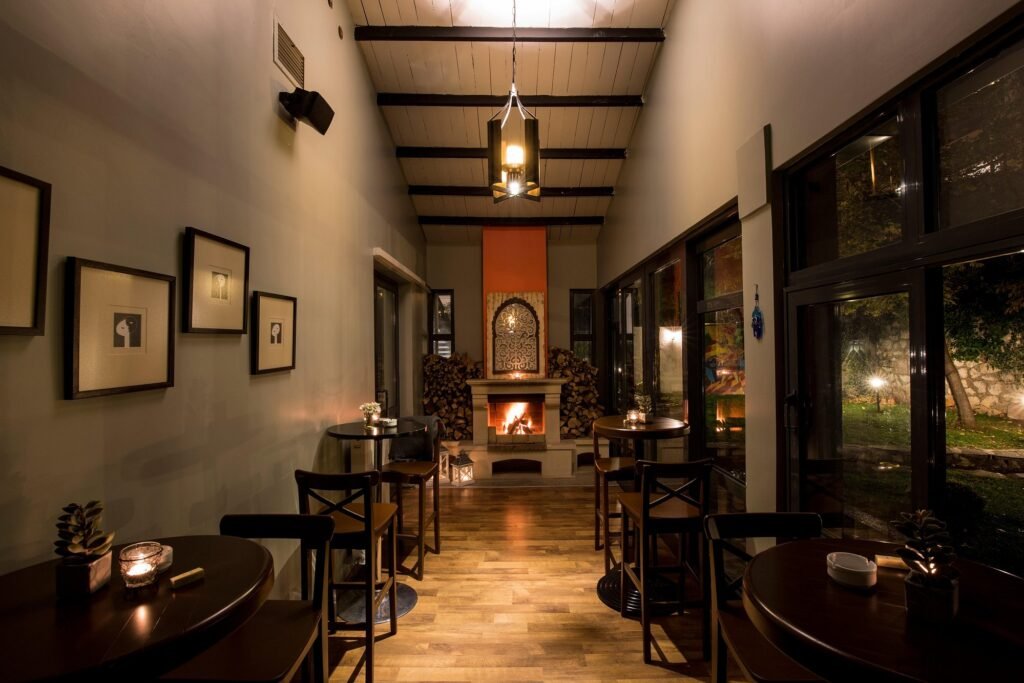 Niki restaurant in Ankara with elegant villa setting and romantic garden atmosphere
