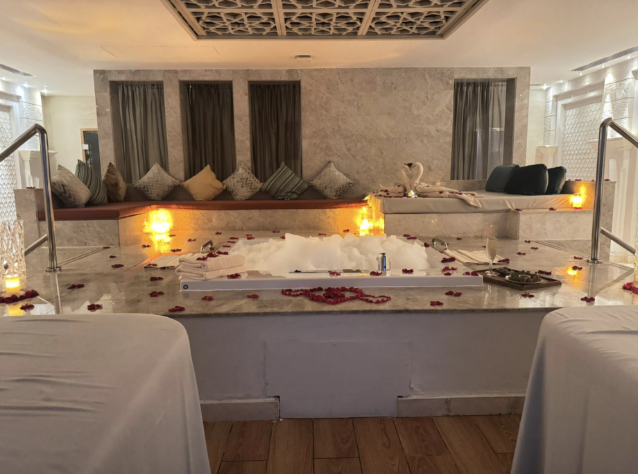 Luxury couples spa treatment room at Talise Ottoman Spa Dubai