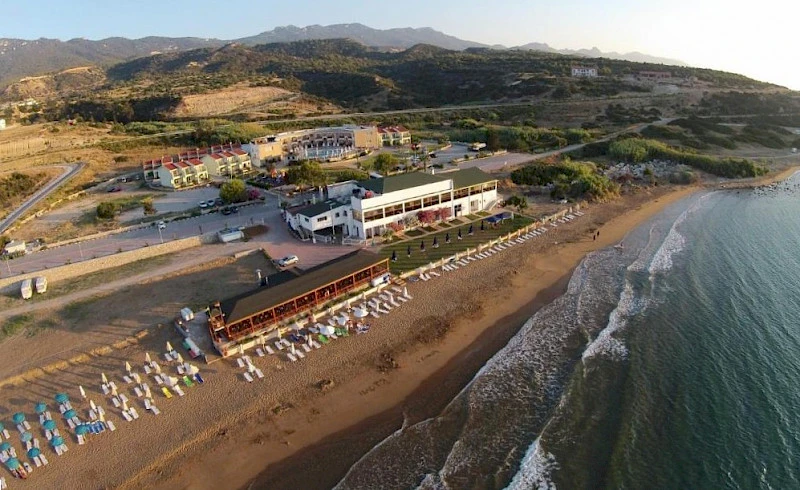 Quiet Kaplıca Beach on the northeastern coast of Northern Cyprus