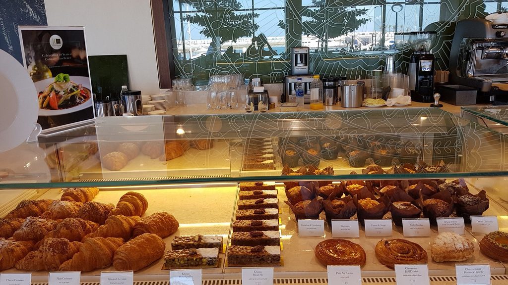 Café Bateel, located near Al Mouj Marina Muscat
