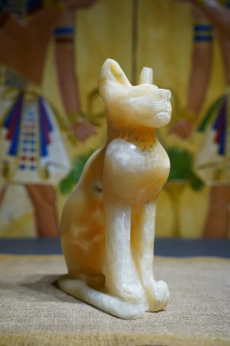 Alabaster Egyptian-Style Stone Carvings